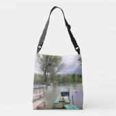Boot in de baai crossbody tas (Achterkant)