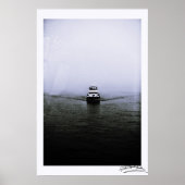 Boot in de mist poster (Voorkant)