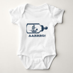 Boot in een Baby-fles Romper