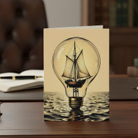 Boot in een gloeilamp | Gelukkige verjaardag voor 