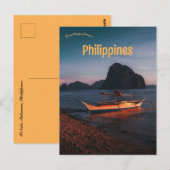 Boot in El Nido Palawan Filipijnen Briefkaart (Voorkant / Achterkant)