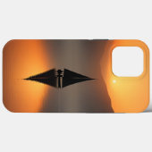 Boot in het meer met bergen landschap Case-Mate iPhone case (Achterkant (horizontaal))