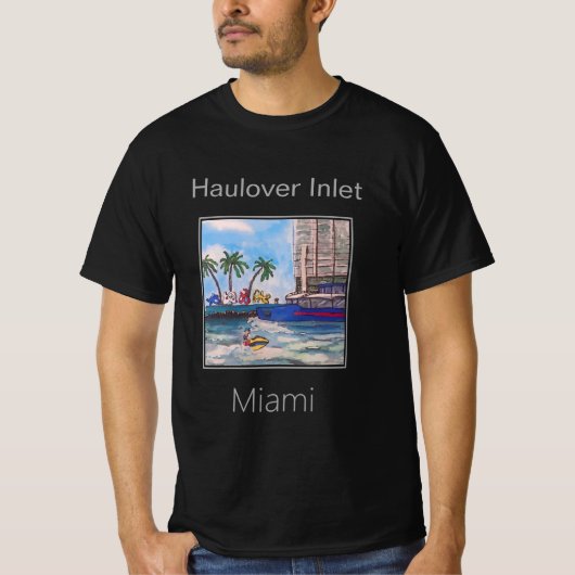 Boot, Jetski, Haulover Inlet, Miami, Florida T-shirt (Voorkant)