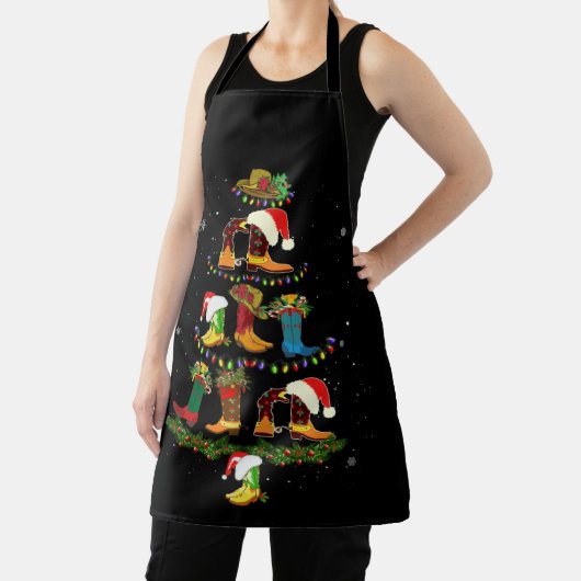 Boot Kerstmis Line Dance Funny Dansende Boots Schort (Insitu)