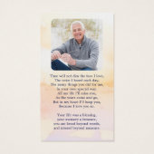 Boot Lake Memorial Foto begrafenis Kaart (Achterkant)