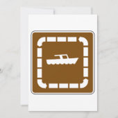 Boot Launch Area Symbool Sign Kaart (Voorkant)