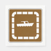 Boot Launch Area Symbool Sign Servet (Voorkant)