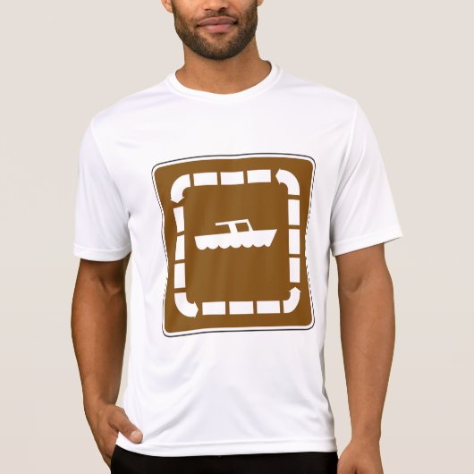 Boot Launch Area Symbool Sign T-shirt (Voorkant)