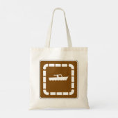 Boot Launch Area Symbool Sign Tote Bag (Achterkant)