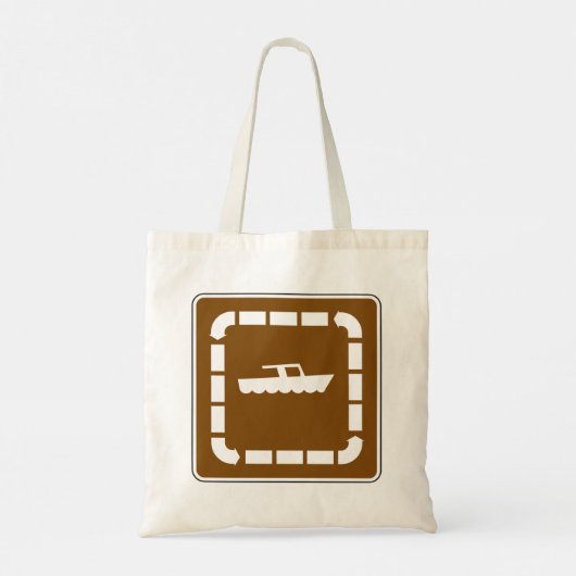 Boot Launch Area Symbool Sign Tote Bag (Achterkant)