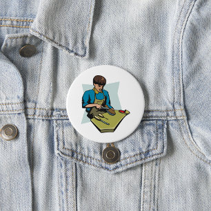 Boot Maker Ronde Button 7,6 Cm