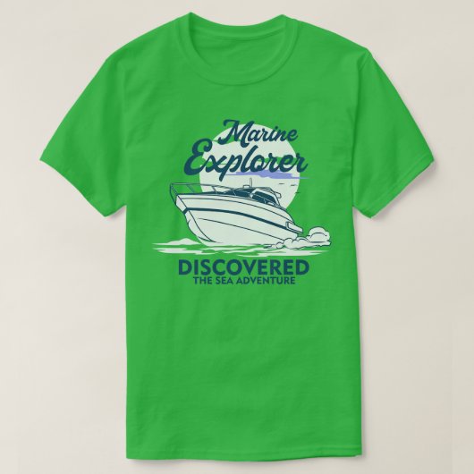 BOOT MARINE EXPLORER T-SHIRT (Design voorkant)
