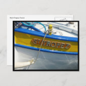 boot met de heilige tropez briefkaart (Voorkant / Achterkant)