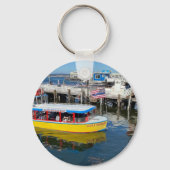 Boot met glazen bodem - Monterey CA Sleutelhanger (Voorkant)