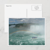 boot met herfsten van niagara briefkaart (Voorkant / Achterkant)