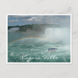 boot met herfsten van niagara briefkaart