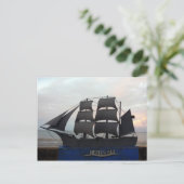 boot met hervey bay briefkaart (Staand voorkant)