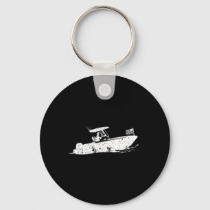 Boot met middenconsole sleutelhanger