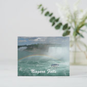 boot met niagara briefkaart (Staand voorkant)