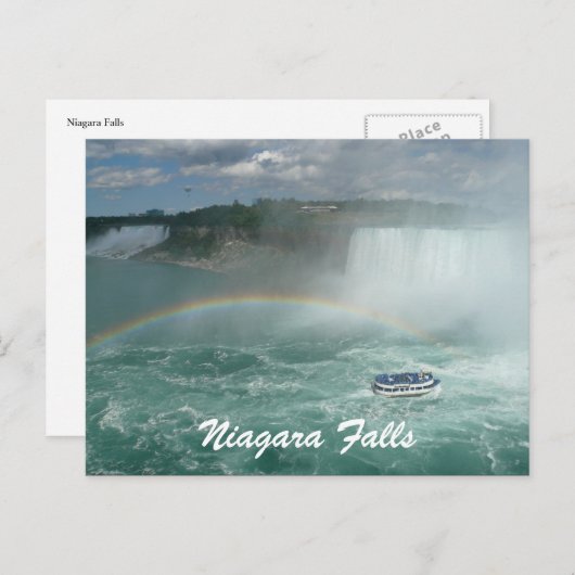 boot met niagara briefkaart (Voorkant / Achterkant)
