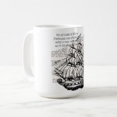 BOOT MET QUOTE KOFFIEMOK (Voorkant links)