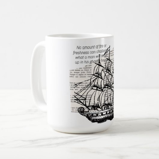 BOOT MET QUOTE KOFFIEMOK (Voorkant links)