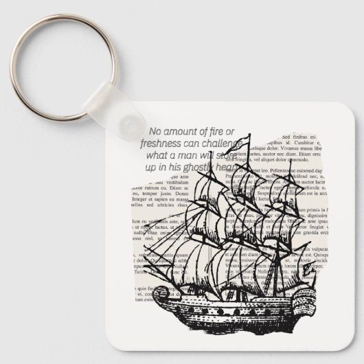 BOOT MET QUOTE SLEUTELHANGER (Voorkant)