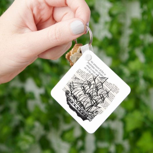  BOOT MET QUOTE SLEUTELHANGER (Hand)