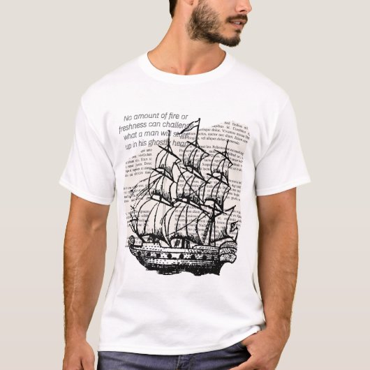 BOOT MET QUOTE T-SHIRT (Voorkant)