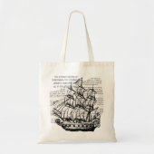 BOOT MET QUOTE TOTE BAG (Voorkant)