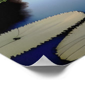 Boot midden op het zee poster (Hoek)