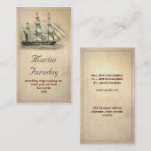 boot mooie oude visitekaartje (Voorkant / Achterkant)