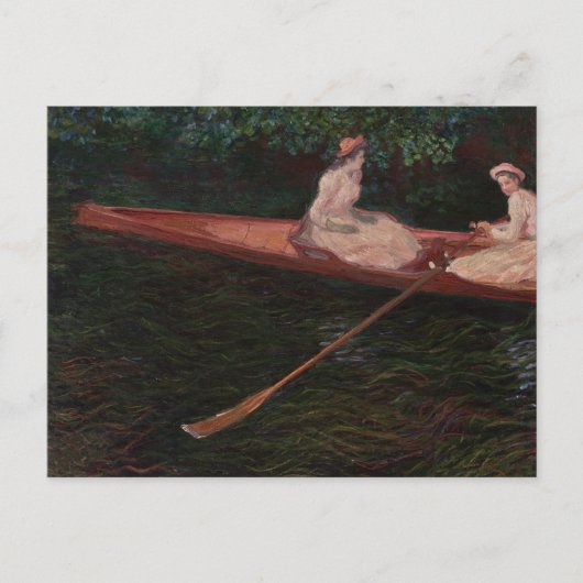 Boot op de Epte - Claude Monet - c1890 Briefkaart (Voorkant)