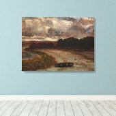 Boot op de Oever - Edward Mitchell Bannister  Canvas Afdruk (Insitu (Houten vloer))