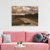 Boot op de Oever - Edward Mitchell Bannister  Canvas Afdruk (Insitu (Woonkamer))