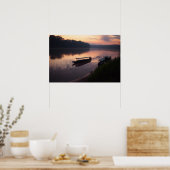 Boot op de rivier in de Amazone regenwoud poster (Keuken)
