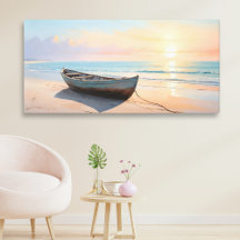 Boot op een rustige kust Elegante Kustlijn Strand