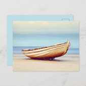 Boot op het strand Briefkaart (Voorkant / Achterkant)