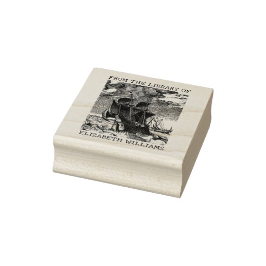  boot op maat uit de bibliotheek van rubberstempel (Stempel)