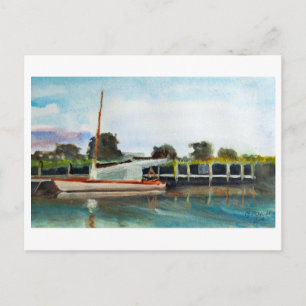Boot op Norfolk Broads Briefkaart