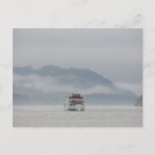 Boot op Windermere - Lake District Briefkaart (Voorkant)
