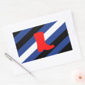 Boot Pride Flag Rechthoekige Sticker (Envelop)