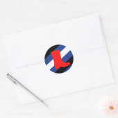 Boot Pride Flag Ronde Sticker (Envelop)
