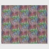 Boot Romantische Waterverf Glossy Wrapping Papier (Vlak)