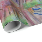 Boot Romantische Waterverf Glossy Wrapping Papier (Rol Hoek)