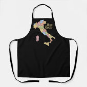 "Boot Roots" Map of Italy Black Schort (Voorkant)