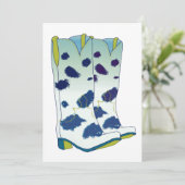 Boot Scoot Blank Card (Blue/Green) Kaart (Staand voorkant)
