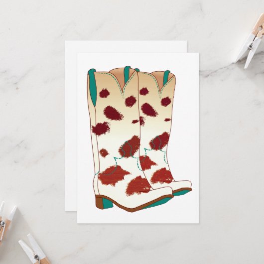 Boot Scoot Blank Card (Enhanced) Kaart (Voorkant / Achterkant in situ)