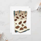 Boot Scoot Blank Card Kaart (Voorkant / Achterkant in situ)