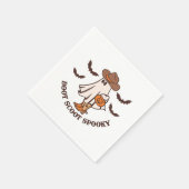 Boot Scoot Spooky Cowboy Ghost Groovy Retro Hallow Servet (Hoek)